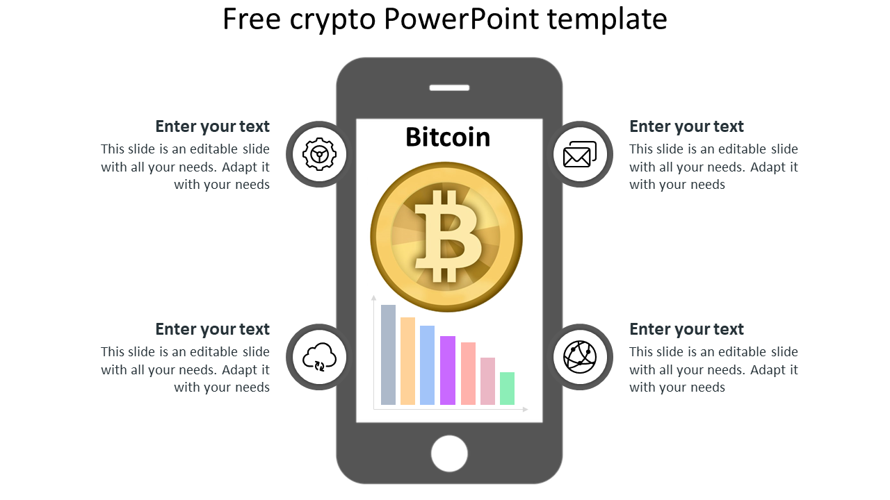 Free Crypto PowerPoint Template - Mobile Phone Model